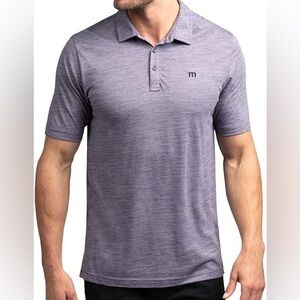 TravisMathew New Essential Flying Tortilla Golf Polo Purple SAGE/Black Large